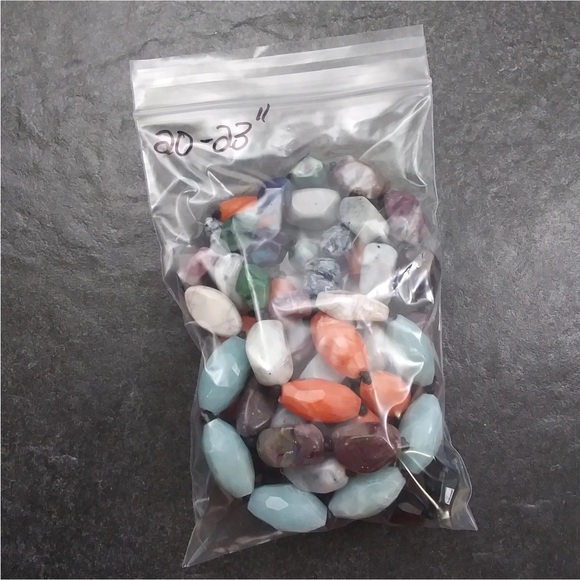 NEW. Colorful Multi Strand Beaded Necklace.20-23”. - Picture 9 of 9